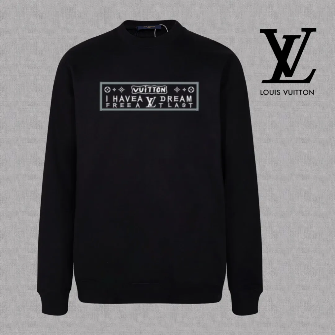 🅿️250 hot style on the shelves🔥❗ 💫〖Louis Vuitton LV〗 Fashionable round neck sweatshirt, casually matched with various styles, it is perfectly handsome😎The whole dress is made of double waistcoats, which makes the whole dress more three-dimensional. Not ordinary factories can do such fine work. The 2025 spring style counters are on sale, exquisite round neck terry sweatshirt, high-end double-strand pure cotton Customized drawstring ribs are dyed in the same vat and are complete with three standards. The chest craftsmanship adopts a simple and elegant pattern on the chest, which is easy to control for any age group! Fit and comfortable! Customized thickened 440g terry sweatshirt fabric, soft and comfortable to the touch, with a three-dimensional shape! 🙌🏻 It’s also very breathable, so it’s a versatile style that can be worn with any outfit! ✔Color: Black White Apricot Size: S M L XL 2XL